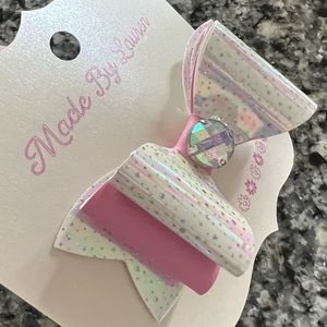 Adorable, One-of-A-Kind, Carefully Crafted Children’s Bows! “Disco Gem Bow”